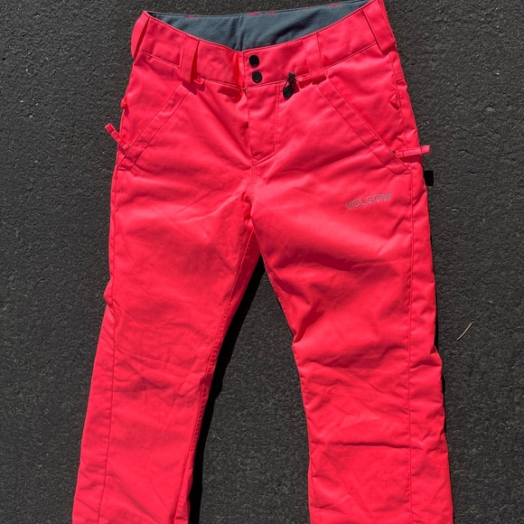 Volcom Hot Pink Insulated Snow Ski Pants Women’s size XS - Picture 2 of 5